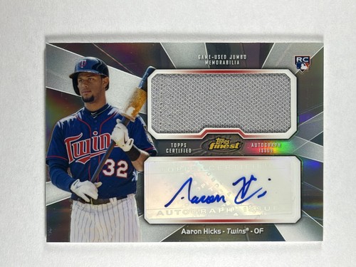 Aaron hicks 2013 topps finest - hicks,